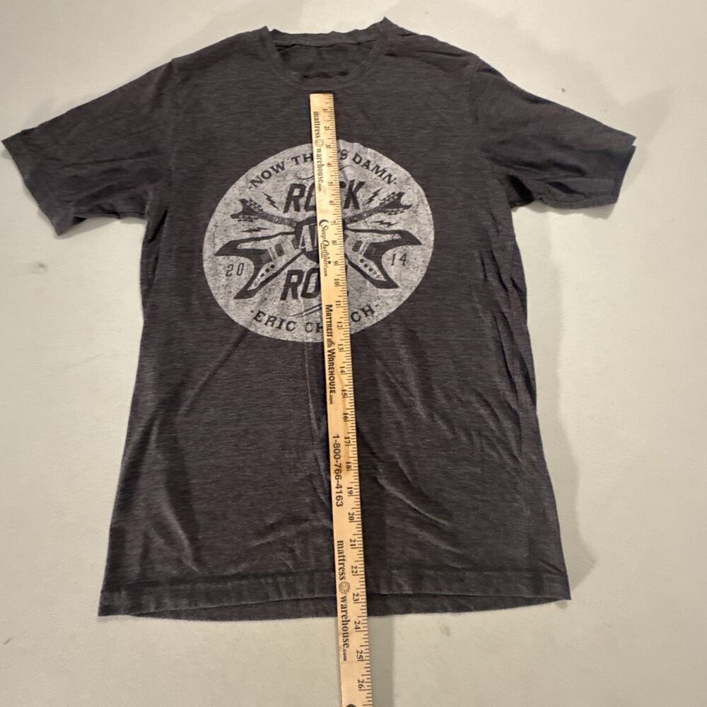 Eric Church Short Sleeve Shirt Women's Size Large/Medium Gray Rock N Roll - Picture 3 of 8